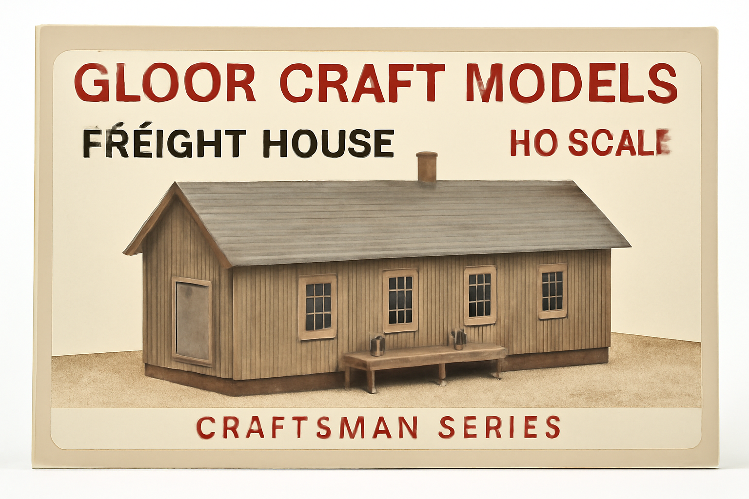Gloor Craft Models Kit 410 Freight House HO Scale