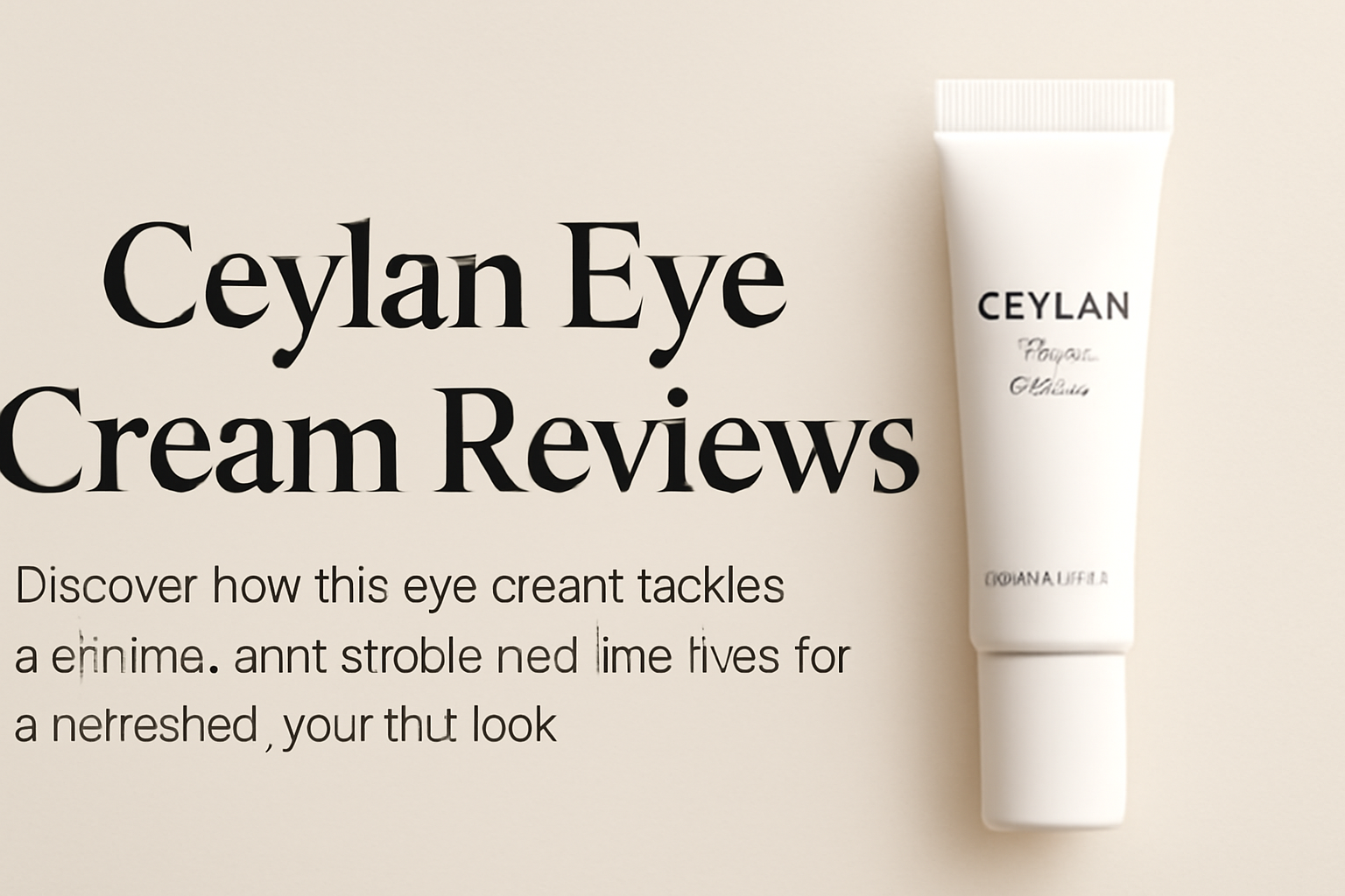 Ceylan Eye Cream Reviews